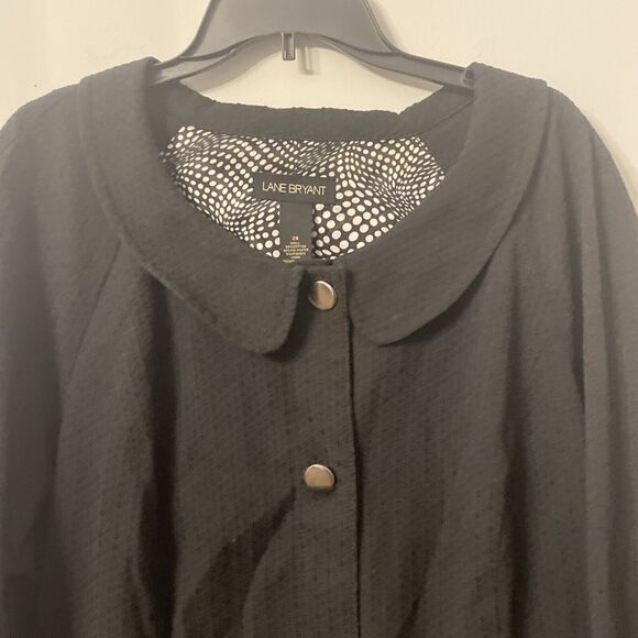 Lane Bryant Blazer Jacket Women's Plus Size 26 3/4 Sleeves Black - Picture 2 of 10